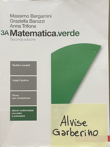 Matematica verde seconda - 3a,