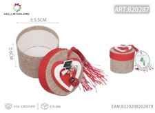 BOMBONIERA LAUREA COFANETTO PORTA CONFETTI