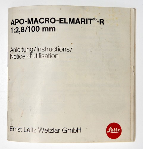 Leica apo macro elmarit - leica, apo-macro-elmarit-r