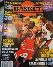 Vintage Mondial Basket 1992 & Poster + Stickrers The Dream Team Barcelona 1992