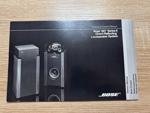 Manuale bose per 601 - bose,