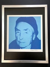? ANDY WARHOL x GEORGIA O'KEEFFE ICONICA STAMPA VINTAGE– FIRMATA MONTATA E INCORNICIATA!