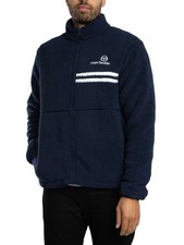 Sergio Tacchini Uomo Nuova giacca in pile Supermac Borg, Blu