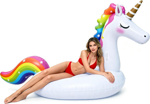 Enorme unicorno gonfiabile - enorme,