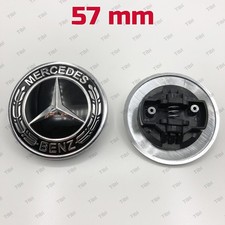 Logo Fregio Stemma Cofano Anteriore Mercedes W204 C204 Classe C 57mm Nero