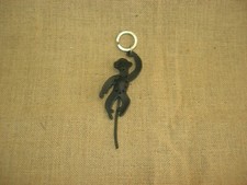SIMPATICA SCIMMIETTA PORTACHIAVI ARTIGIANALE IN CUOIO LA CUOIERIA FATTO A MANO