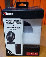 Trust Ventu usb portable cooling fan kit ventilatore portatile con power bank