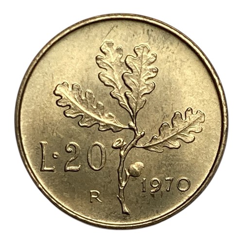 1970 italy lire coin km - 1970,