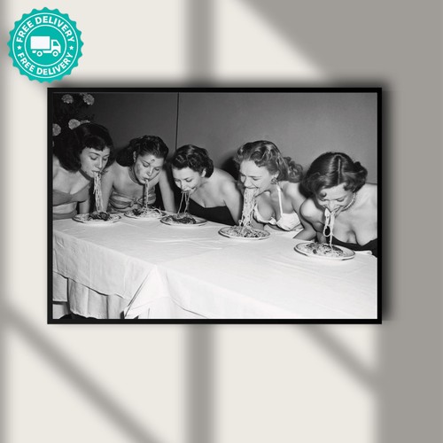Stampa pasta spaghetti ragazze - stampa,