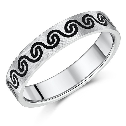 Anello nozze titanio con - anello, di