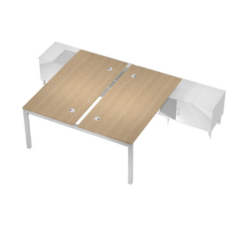 Postazione doppia bench con