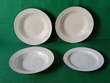 LOTTO 4 VECCHI PIATTI 3 FONDI 1 PIANO IN FERROSMALTO FERRO SMALTO VINTAGE. CY63