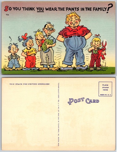 Cartolina umorismo pantaloni - cartolina,