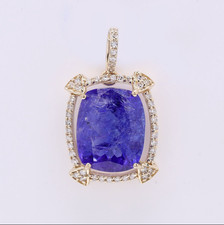 Ciondolo diamante tanzanite