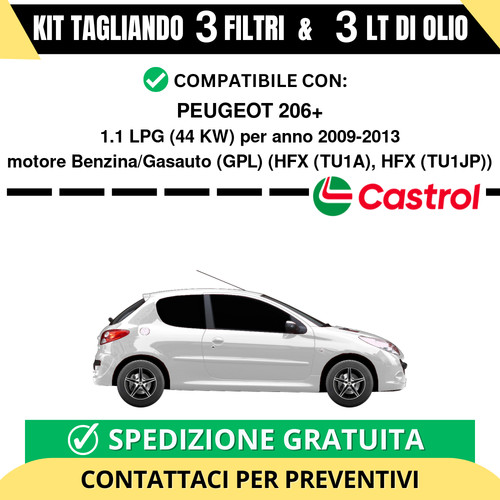 Tagliando per peugeot 206 - per, 1.1