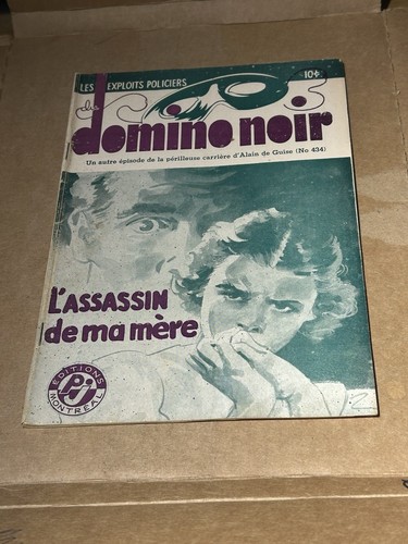 Domino noir 1950s french - domino,