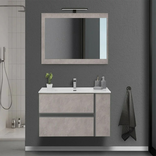 Mobile bagno effetto pietra - mobile,
