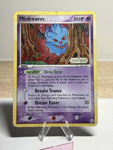 Carta pokemon misdreavus 92 - carta,