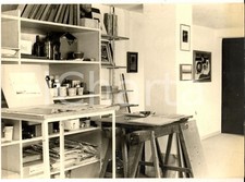 1965 ca FURSTENBERG Lo studio dell'artista Emil KIESS - Foto 23x18 cm