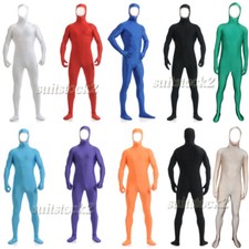 Costume da gatto Face Out adulto bambino unisex pelle spandex Halloween Zentai costumi