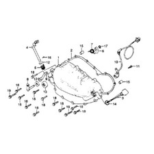 HONDA XR 250 R 1979-1983 Kit viti brugola inox motore n°1 XR250R XR250