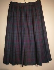 Gonna Alberto Aspesi a pieghe scozzese