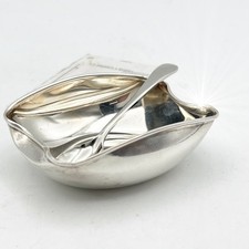Antica Saliera in argento massiccio silver 800 ciotolina da tavola Vintage