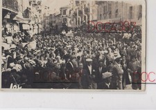 PALERMO FOTO CARTOLINA ANIMATA CORTEO PROCESSIONE FESTA FPV 1936 BELLA
