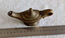 LUME AD OLIO SIMILE ALLA MITICA LAMPADA DI ALADINO - IN METALLO CON STOPPINO