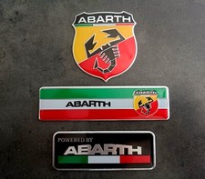 Set 2 ADESIVI in metallo Fiat