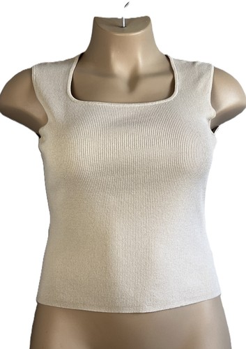 Women beige ribbed boxy - women's,