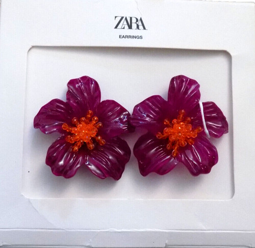 Zara woman nwt purple orange - nwt,