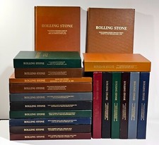 19 VOLUMI ROLLING STONE BOUND MAGAZINE 1967-1977-BY CARDOZA-JAMES BINDERY A SAN