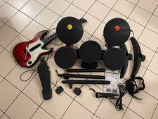 Bundle Band / Guitar Hero Chitarra, Batteria, Microfono Con Dongle USB PS2 2 PS3