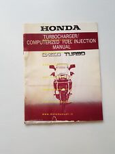Honda CX 500 Turbo SUPPLEMENTO manuale officina iniezione elettronica 1981