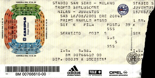 Biglietto stadio san siro - biglietto,