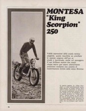 advertising Pubblicità-MOTO MONTESA KING SCORPION 250 1971-MOTOSPAGNOLE EPOCA