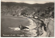 MONTEROSSO AL MARE - LA SPEZIA - PASSEGGIATA LUNGOMARE - VIAGG. 1958 -10810-