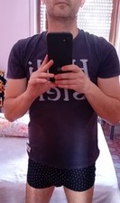 T-shirt uomo blu HOLLISTER