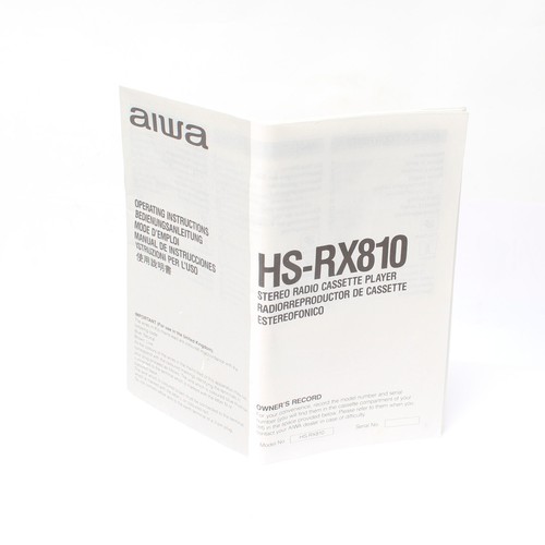 Aiwa rx810 stereo - hs-rx810,