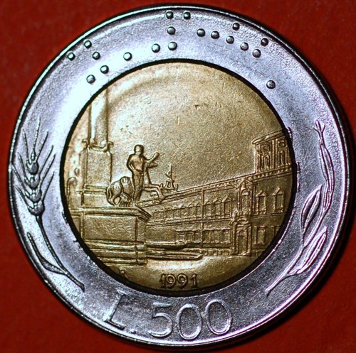 Italy 500 lire 1991 - 500,