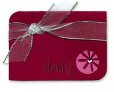 Scheda con fiore 3 1/2" x 2