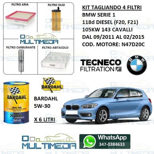 Kit tagliando filtri olio - filtri,