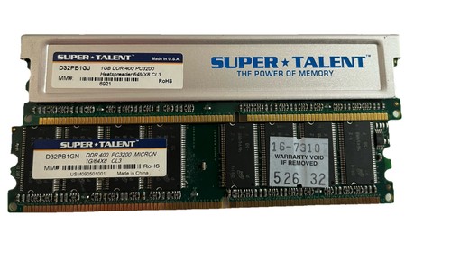 Kit memoria ram 2x1 gb - 2,