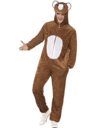Costume orso marrone con tuta - con,