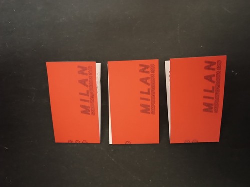 Set booklet milan campione - booklet,