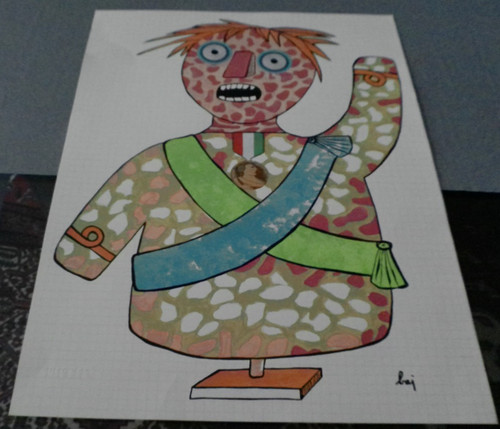 Serigrafia con goffratura - , in