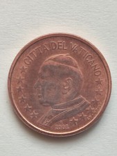 5 CENTESIMI IN FDC DA DIVISIONALE VATICANO 2002 ( MONETA MAI CIRCOLATA)  RARA