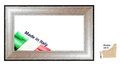 Cornice argento nera - cornice,