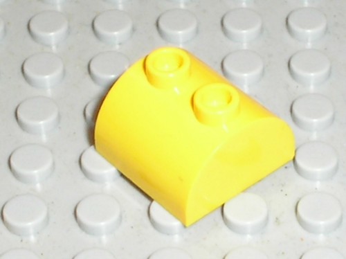 Lego yellow brick - yellow, ref